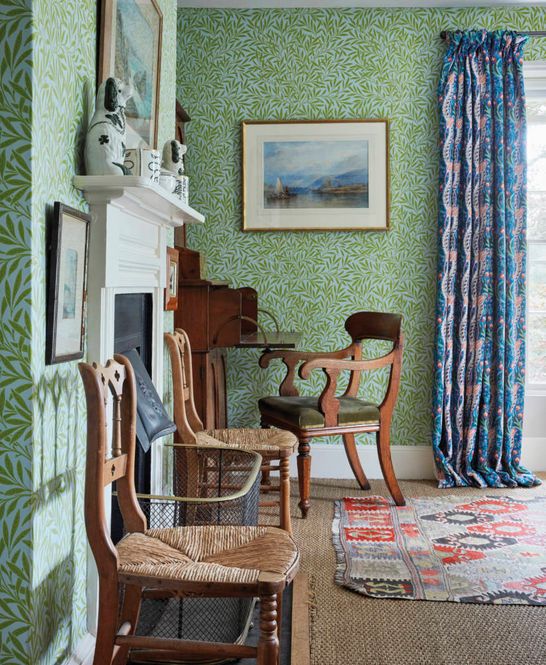 Hovedbilde William Morris - Willow Bough Sky/Leaf green