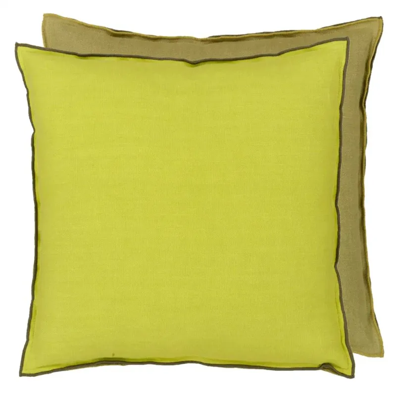 Designers Guild - Brera Lino Lime & Moss Linen