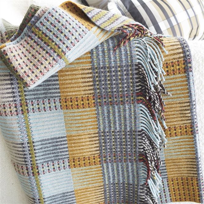 Hovedbilde Designers Guild - Tasara ochre Pledd